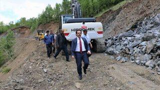 Köy Yollarının Tehlikeli Virajları Kaldırılıyor