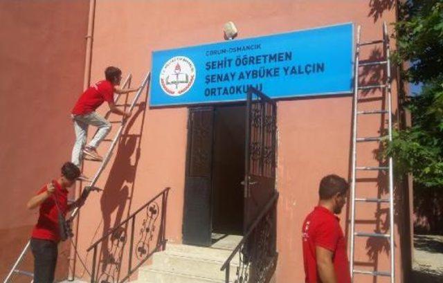 Şehit Ayb&uuml;ke &Ouml;ğretmenin Adı Memleketinde Bir Okula Verildi 3