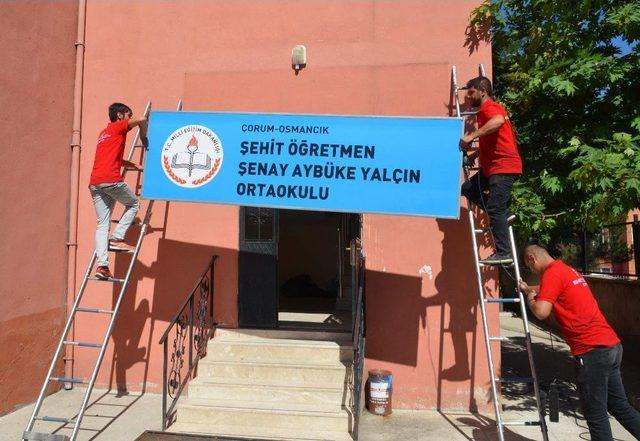 Şehit Öğretmen Aybüke Yalçın’ın İsmi Okula Verildi