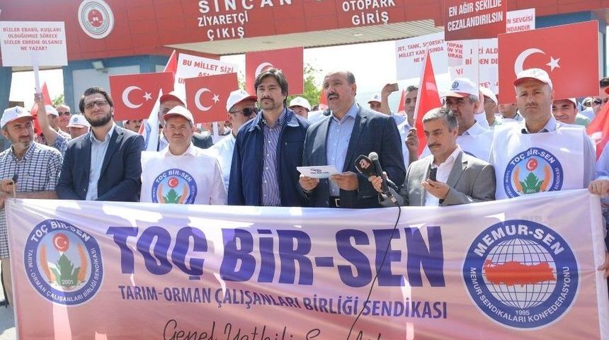 Memur-sen&rsquo;den &Ccedil;atı Davasının G&ouml;r&uuml;ld&uuml;ğ&uuml; Sincan&rsquo;da Milli İrade N&ouml;beti