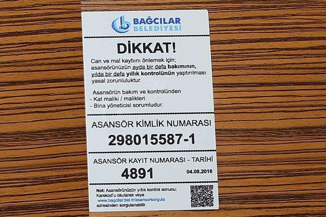 Bağcılar&rsquo;daki Asans&ouml;rlerin Artık Kimliği Var 1
