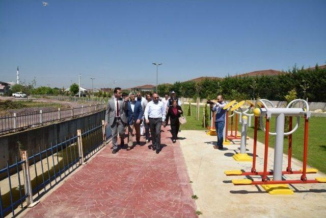 Başkan Üzülmez’den Kanalpark’ta İnceleme