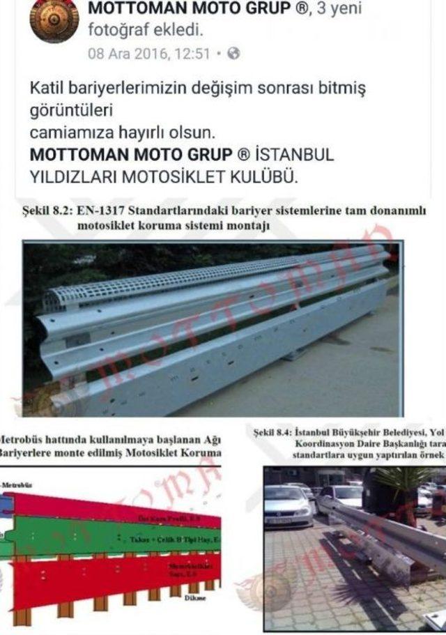 Motosikletliler İçin Değişmesi Gerektiğini Savunduğu Bariyerler Arasında Sıkışarak Can Verdi