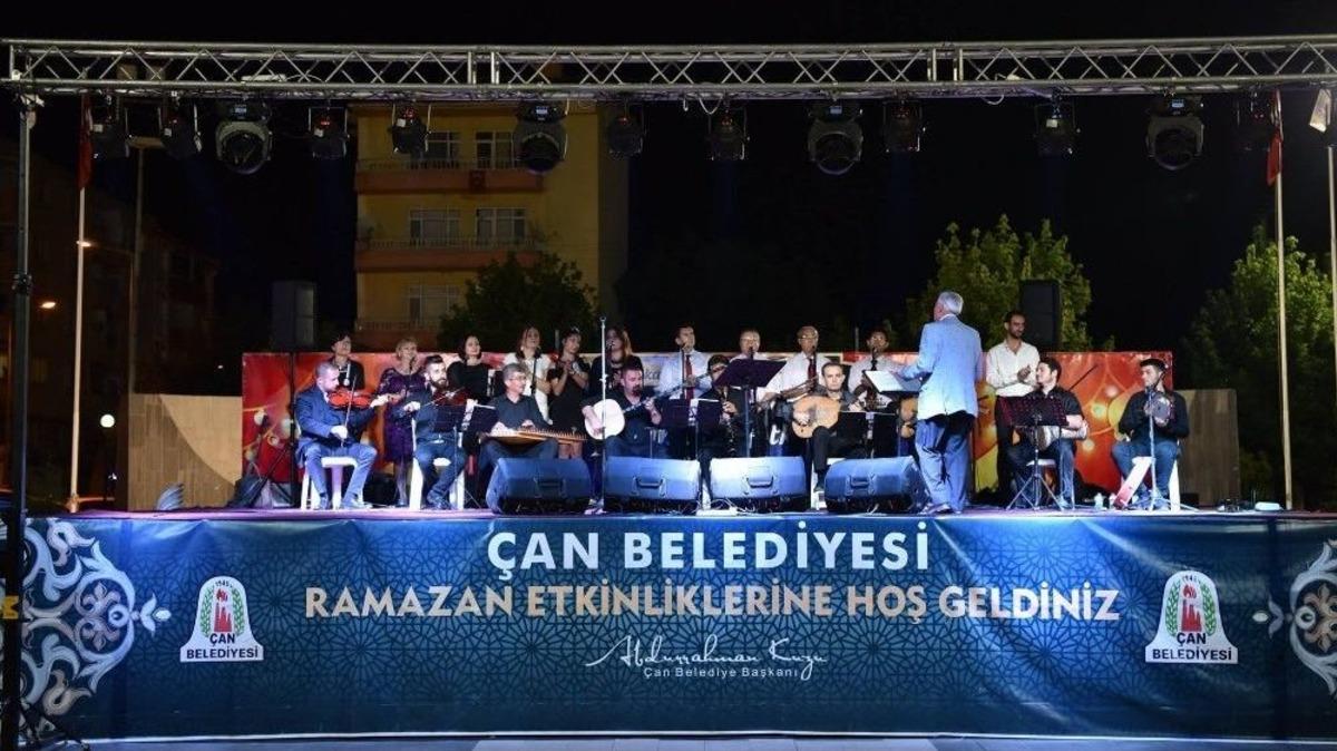 &Ccedil;an Belediyesi 9&rsquo;uncu Ramazan Etkinliklerinde Musiki Ziyafeti