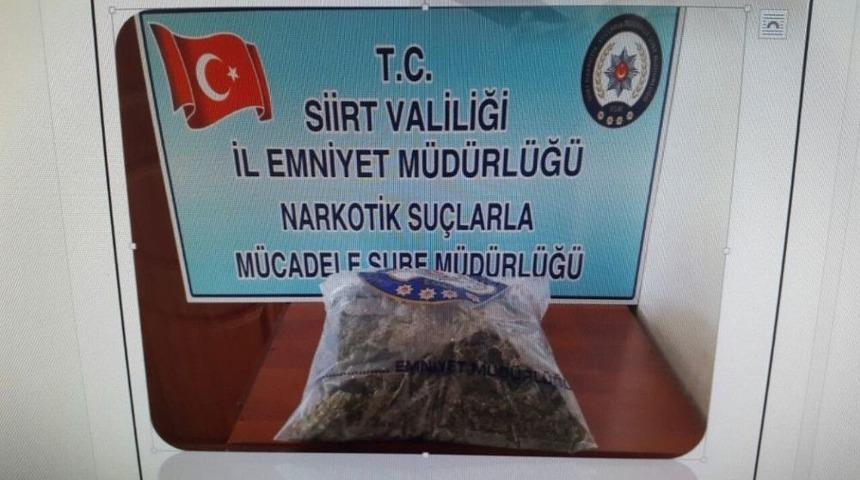 Siirt&rsquo;te 1 Kilo 525 Gram Esrar Ele Ge&ccedil;irildi