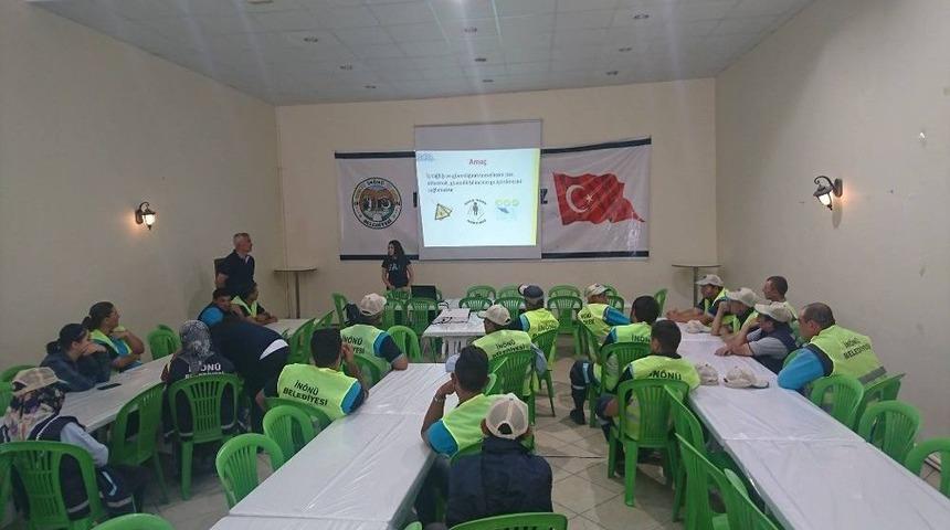 İn&ouml;n&uuml; Belediyesi &Ccedil;alışanlarına İş Sağlığı Ve G&uuml;venliği Semineri Verdi