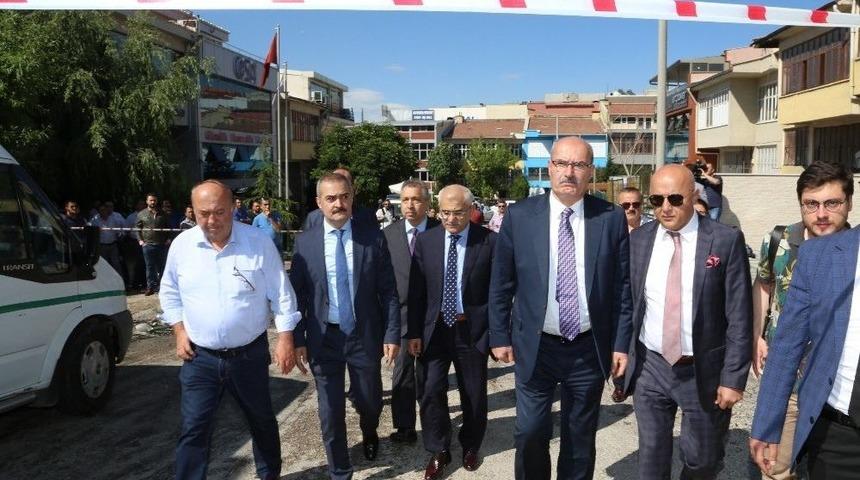 Ato Başkanı Baran, İvedik&rsquo;teki Patlama Yerinde İncelemelerde Bulundu