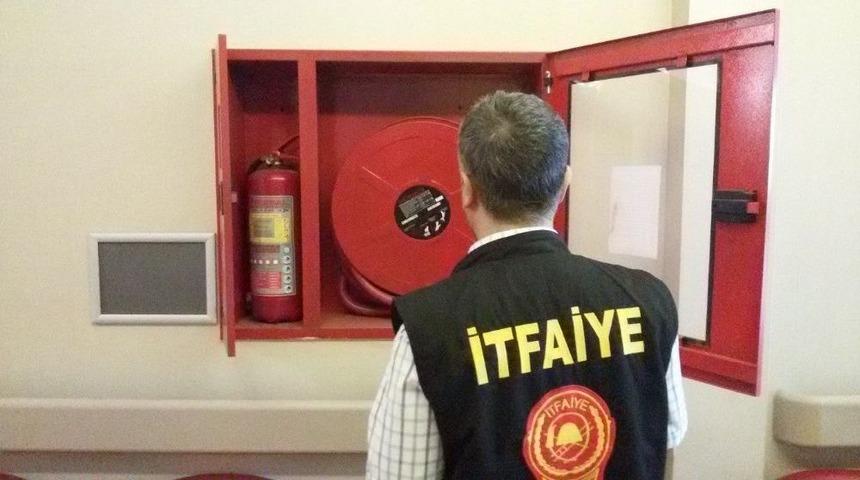 &Ouml;ğrenci Yurtlarının Yangın Tedbirleri Denetlendi