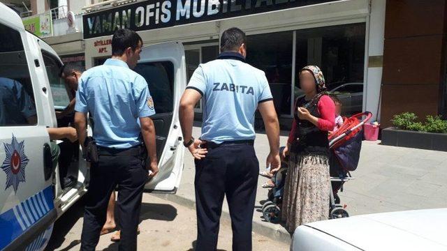 Binalarda Dilencilik Yapan Kadın Polis Tarafından Yakalandı