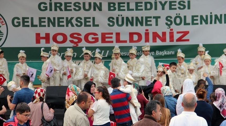 Giresun Belediyesi Tarafından Geleneksel Hale Getirilen S&uuml;nnet Ş&ouml;leninde 41 &Ccedil;ocuk S&uuml;nnet Oldu