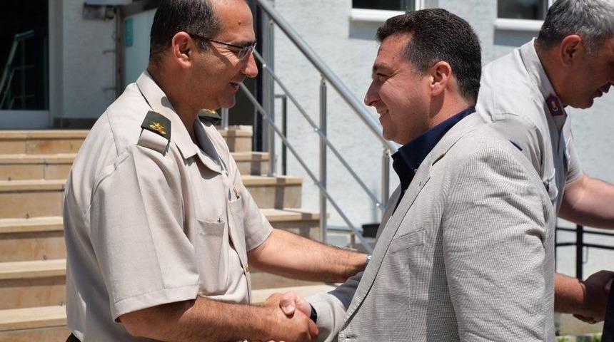 Başkan Bakıcı, İl&ccedil;e Jandarma Komutanlığı&rsquo;nı Ziyaret Etti