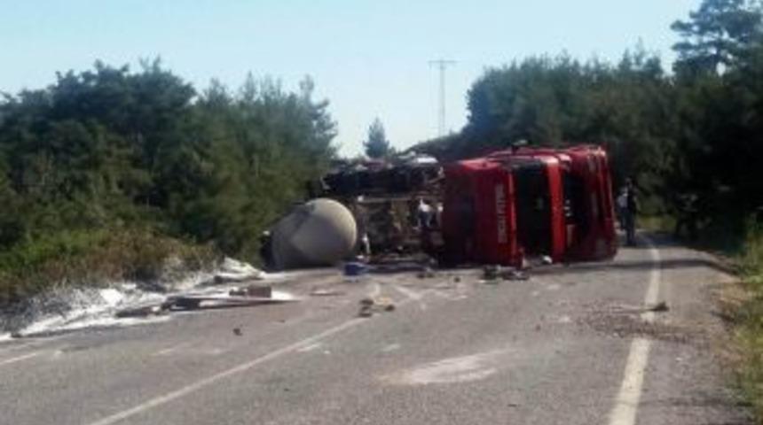 Manisa Valiliği, S&uuml;lf&uuml;rik Asit Y&uuml;kl&uuml; Tanker Kazasıyla İlgili A&ccedil;ıklama Yaptı