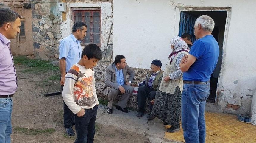 Kağızman Kaymakamı &Ouml;ter, İl&ccedil;ede Gezilmedik Kapı Bırakmıyor