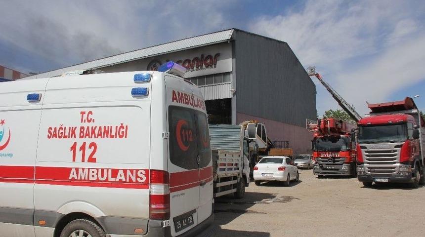 Erzurum&rsquo;da Yangın Korkuttu