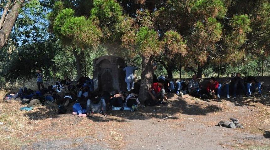 &Ccedil;anakkale&rsquo;de 59 G&ouml;&ccedil;men Ege Denizi&rsquo;ne A&ccedil;ılamadan Yakalandı