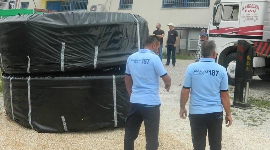 İlk Doğalgaz Malzemeleri Ilgaz&rsquo;a Geldi