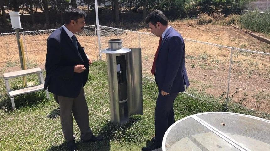 Rekt&ouml;r Karacoşkun, "meteoroloji"nin &Ccedil;alışma Sistemini Yerinde G&ouml;rd&uuml;