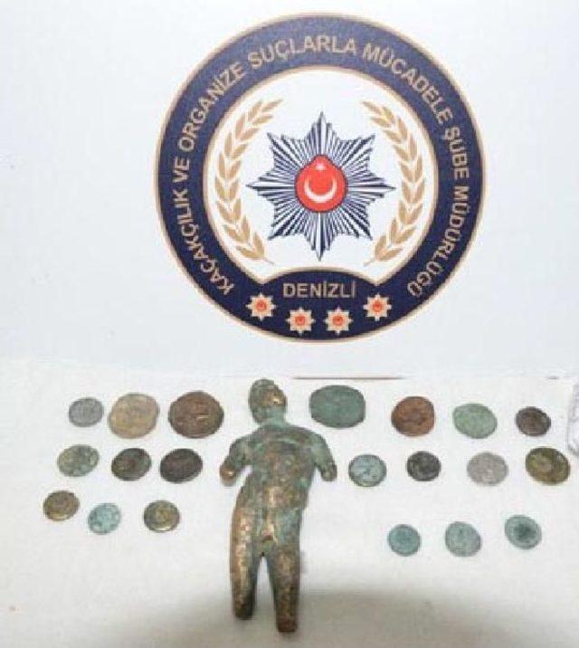 Denizli de 21 Par&ccedil;a Tarihi Eser Ele Ge&ccedil;irildi 1