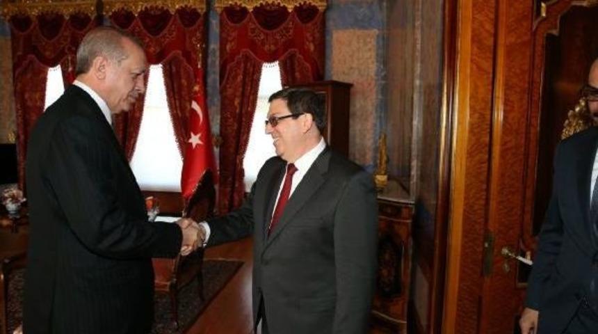 Erdoğan, Küba Dışişleri Bakanını Kabul Etti