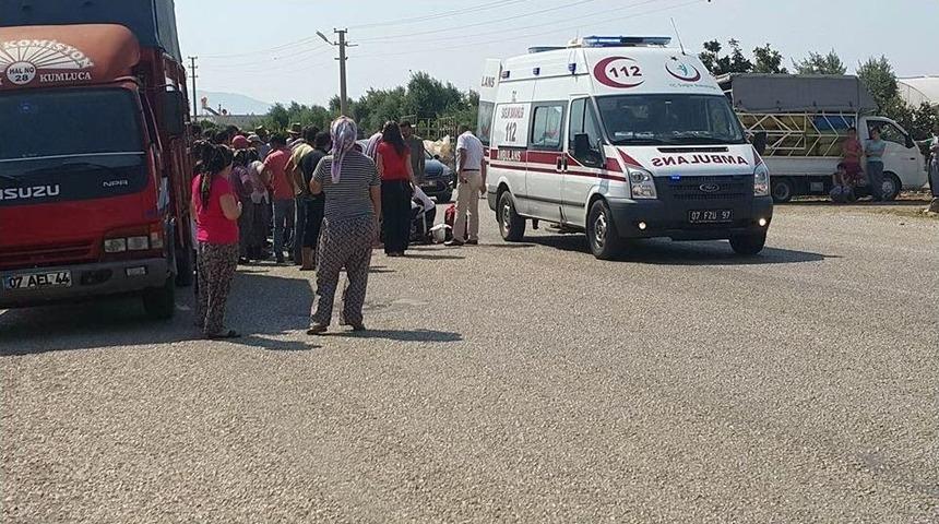 Kumluca&rsquo;da Kaza: 1 &Ouml;l&uuml;