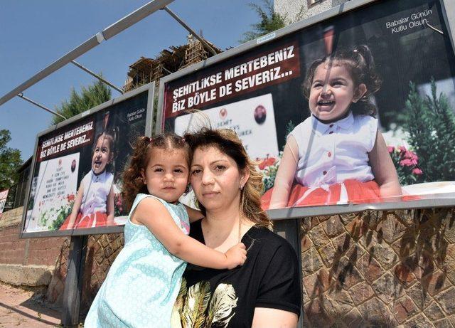 (özel Haber) Şehit Kızı, Babasının Babalar Günü’nü Bilboardla Kutladı 1