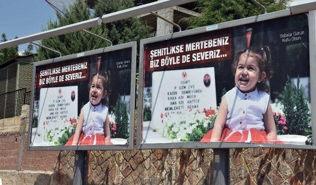 (özel Haber) Şehit Kızı, Babasının Babalar Günü’nü Bilboardla Kutladı 2