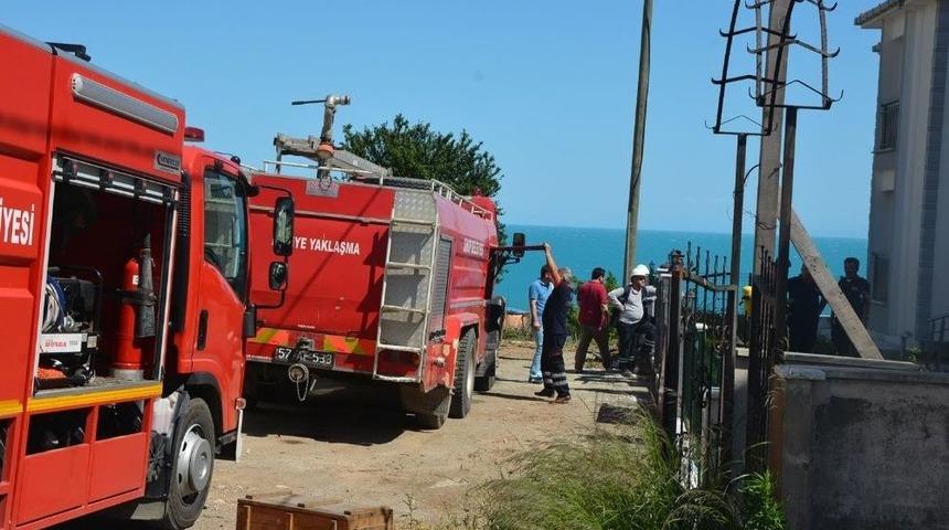 Sinop&rsquo;ta Elektrik Panosunda Yangın