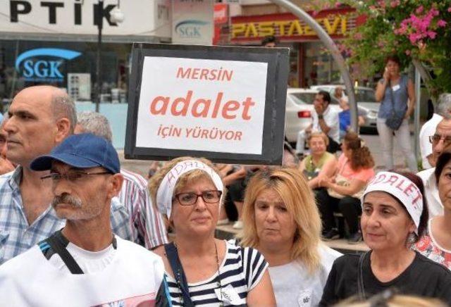 Mersin'de Chp'lilerden 'adalet' Yürüyüşü