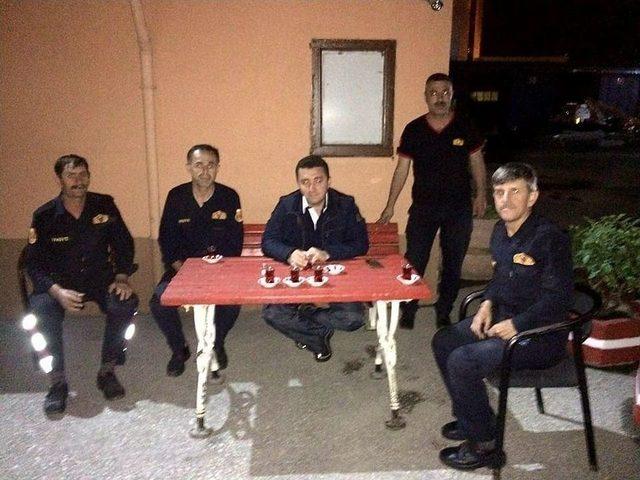 Başkan Bakıcı İftar Sonrası, Polis Ve İtfaiyecileri Ziyaret Etti