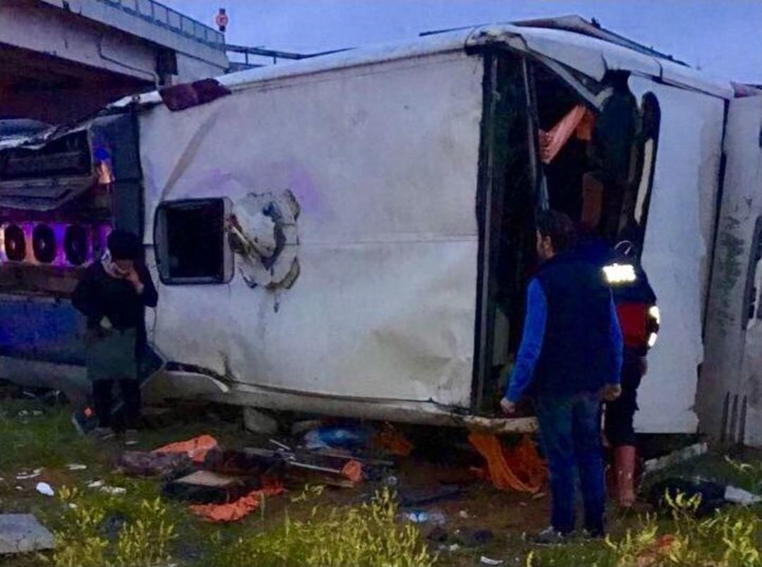 &Ccedil;orum&rsquo;da Otob&uuml;s K&ouml;pr&uuml;den U&ccedil;tu