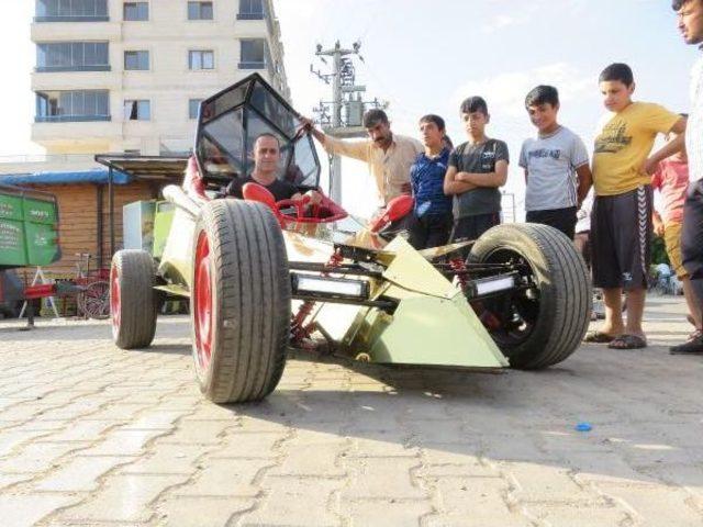 Midyatlı Bakkal Hayalindeki Yarış Arabasını Kendisi Yaptı 1