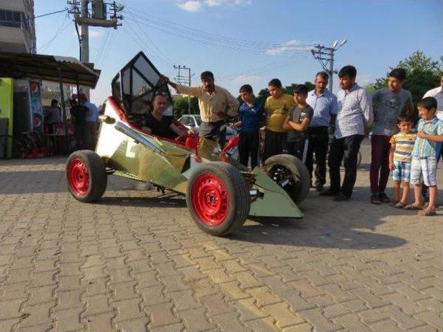Midyatlı Bakkal Hayalindeki Yarış Arabasını Kendisi Yaptı 2