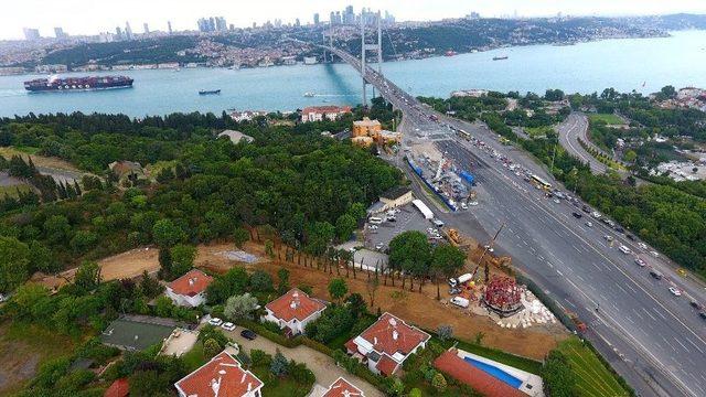 ( Özel Haber) 15 Temmuz Zafer Anıtı’nın Yapımı Havadan Görüntülendi