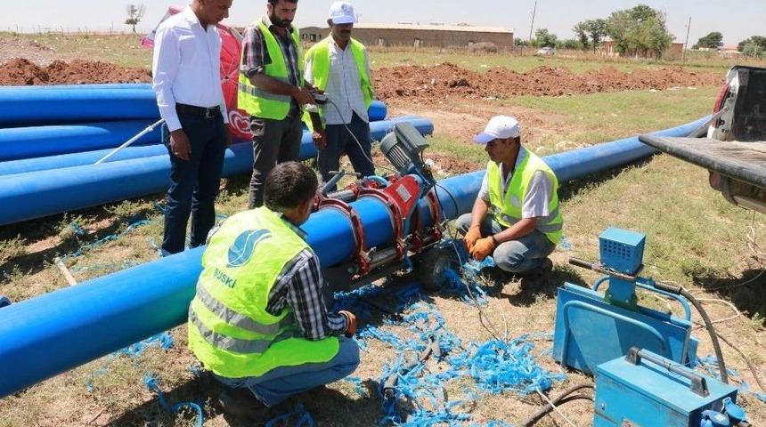 Harran&rsquo;da Alt Yapı &Ccedil;alışmaları Devam Ediyor