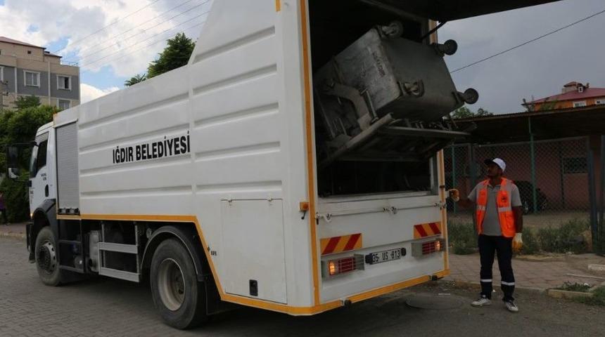 &Ccedil;&ouml;p Konteyneri Yıkama Ve Dezenfekte Aracı