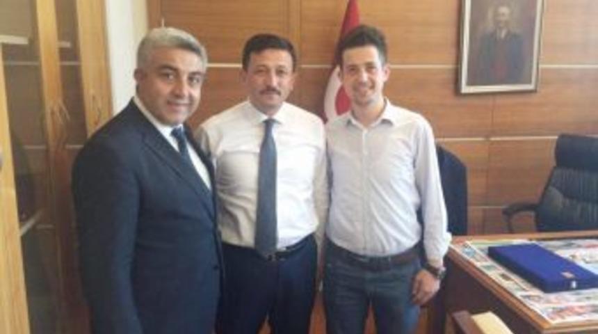 Başkan Fatih &Ccedil;alışkan&rsquo;dan Milletvekili Hamza Dağ&rsquo;a Tebrik Ziyareti