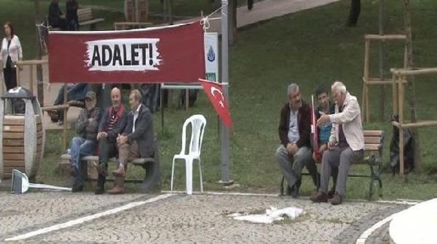 Ma&ccedil;ka Parkı'ndaki "adalet N&ouml;beti" 5. G&uuml;n&uuml;nde