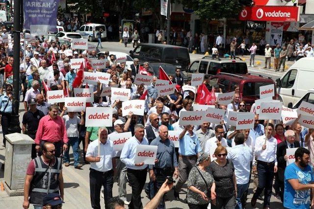 Chp Malatya’dan ‘adalet Yürüyüşüne ‘destek