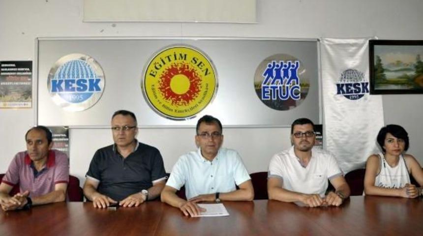 Gaziantep'te Eğitim-Sen'den 'adalet' Y&uuml;r&uuml;y&uuml;ş&uuml;ne Destek
