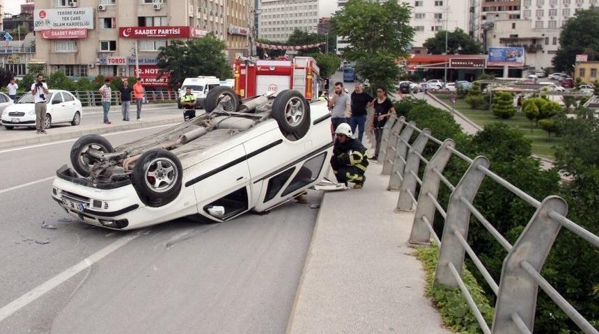 Adana&rsquo;da Trafik Kazası: 1 Yaralı