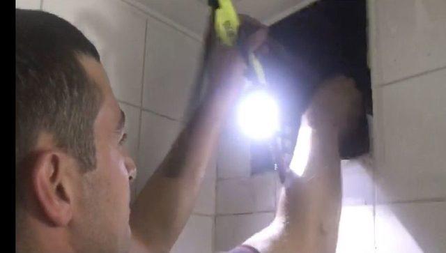 Havalandırma Boşluğuna D&uuml;şen Yavru K&ouml;peği İtfaiye Kurtardı 2