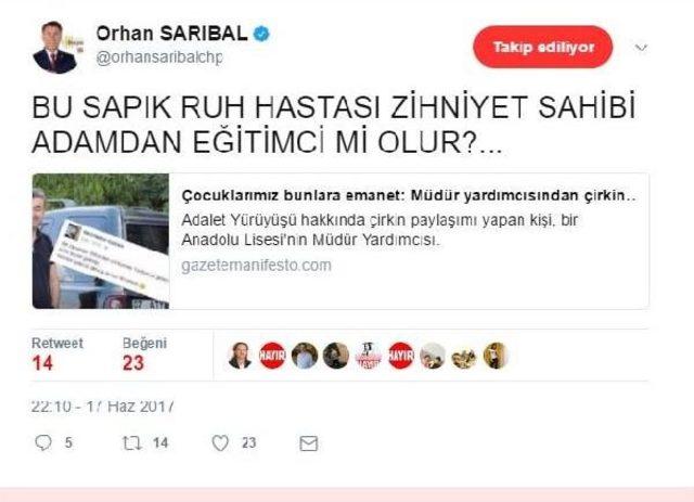 Müdür Yardımcısının Tepki Çeken Paylaşımına Inceleme