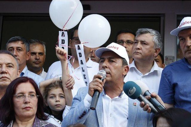 Antalya&rsquo;da Chp&rsquo;liler Adalet İ&ccedil;in Balon Bıraktı 3