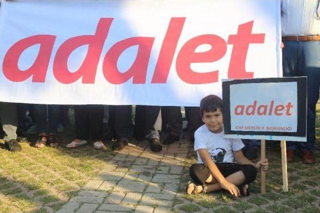 Mersin de Chp den adalet Yürüyüşü ne Destek 2