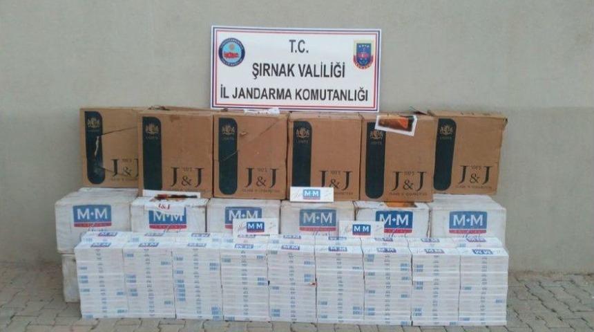 Şırnak&rsquo;ta 20 Bin Paket Ka&ccedil;ak Sigara Ele Ge&ccedil;irildi