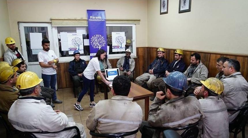 Madencilere "paramı Y&ouml;netebiliyorum" Semineri Verildi