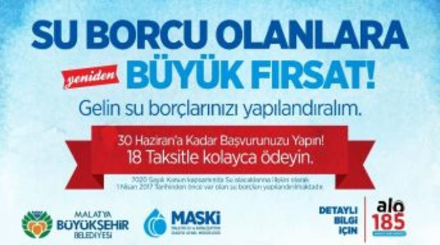 Su Borçları Yeniden Taksitlendiriliyor