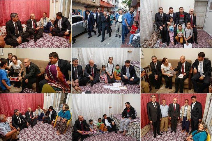 Şimşek İle Fadıloğlu, İftar Öncesi Aileleri Ziyaret Etti G5