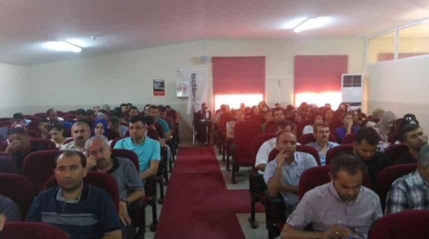 &Ouml;ğretmenlere İş Sağlığı Ve G&uuml;venliği Eğitimi Verildi