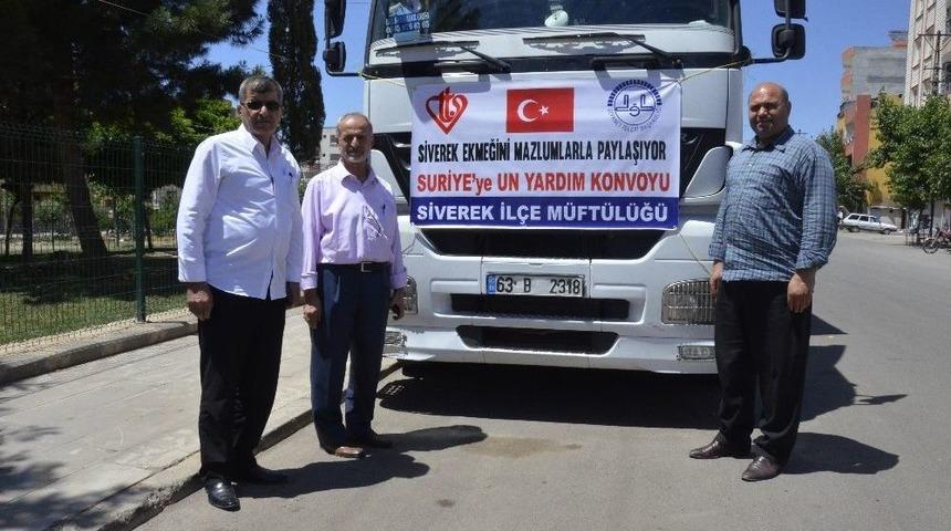 Siverek&rsquo;ten Suriye&rsquo;ye Un Yardımı